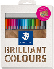 STAEDTLER Fineliner triplus BRILLIANT COLOURS pencil case