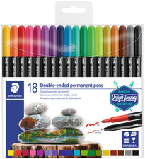 STAEDTLER Doppel-Fasermaler permanent, 36er Etui