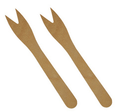 PAPSTAR Pommes-Frites-Gabeln pure, Länge: 121 mm