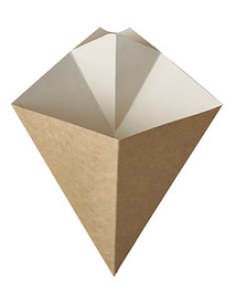 PAPSTAR Pommes-Frites-Spitztüte pure, 215 x 270 mm