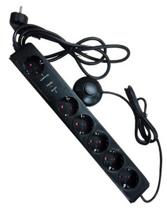 shiverpeaks BASIC-S Steckdosenleiste, 6-fach, Fußschalter