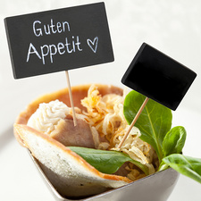 PAPSTAR Fingerfood-Spieße Blackboard, Länge: 85 mm