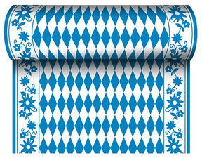 PAPSTAR Tischläufer Bayrisch Blau, (B)400 mm x (L)24 m