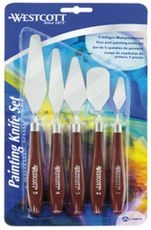 WESTCOTT Modellierwerkzeug Malspachtel-Set, 5-teilig