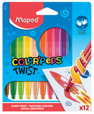 Maped Wachsmalstift COLORPEPS TWIST, 12er Polybeutel