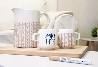 KREUL Glass & Porcelain Pen Chalky, 5er-Set