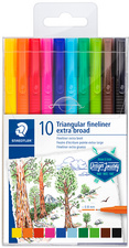 STAEDTLER Fineliner triplus broadliner, 10er Etui