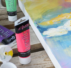 KREUL Acrylfarbe el Greco, gold, 75 ml Tube