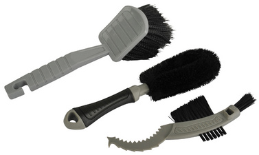 NIGRIN Bike-Care Bürsten-Set, 3-teilig