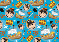 SUSY CARD Geschenkpapier Captain Hook, auf Rolle