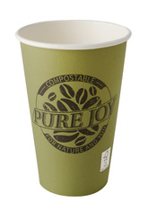 PAPSTAR Papp-Trinkbecher pure, 0,3 l, grün