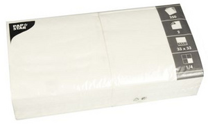 PAPSTAR Servietten, 330 x 330 mm, 2-lagig, weiß