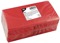 PAPSTAR Cocktailservietten, 240 x 240 mm, 3-lagig, rot