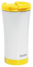 LEITZ Isolierbecher WOW, 0,38 Liter, weiß/blau
