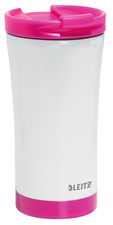 LEITZ Isolierbecher WOW, 0,38 Liter, weiß/blau