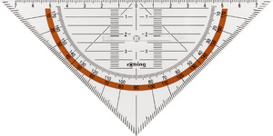 rotring Geo-Dreieck Centro mit Griff, Hypotenuse: 230 mm