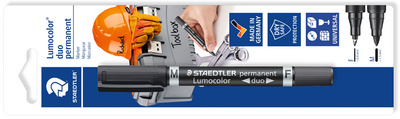 STAEDTLER Lumocolor Werkstattmarker duo permanent, Blister