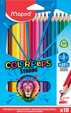 Maped Dreikant-Buntstifte COLORPEPS STRONG, 18er Kartonetui