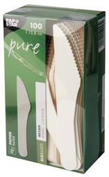 PAPSTAR Papier-Messer pure, Länge: 158 mm, weiß, 100er