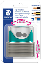 STAEDTLER Doppel-Spitzdose TWIST & CLOSE, gelb/beere