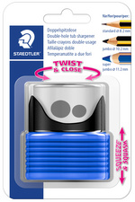 STAEDTLER Doppel-Spitzdose TWIST & CLOSE, gelb/beere