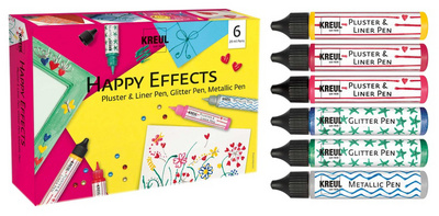 KREUL Kreativ-Set Happy Effects, 6-teilig