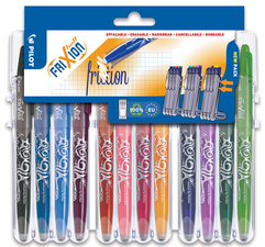PILOT Tintenroller FRIXION BALL 07 Set2Go, 8er Etui