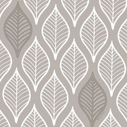 PAPSTAR Motivservietten Leafy, 330 x 330 mm, hellgrau