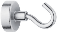 WESTCOTT Hakenmagnet, weiß, Durchmesser: 25 mm, rund