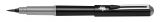 Pentel Pinselstift Pocket Brush GFKP mit pigmentierter Tinte, nachfüllbar, variable Strichstärke, Grau