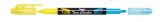 Pentel Textmarker TwinChecker SLW8, 2 Keilspitzen mit je 1 Schreibfarbe, Gelb/Hellblau